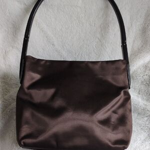 Paolo Masi Satin Handbag With Lucite Handle